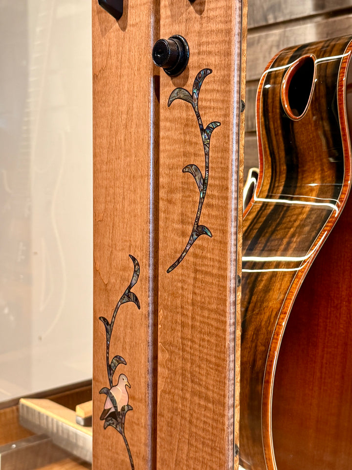 Custom ClimaCab Petite+ | Flame Maple with Medium Stain and Slat Wall with Charcoal Stain