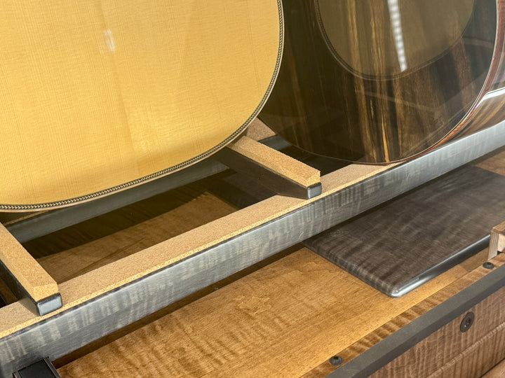 Custom ClimaCab Petite+ | Flame Maple with Medium Stain and Slat Wall with Charcoal Stain