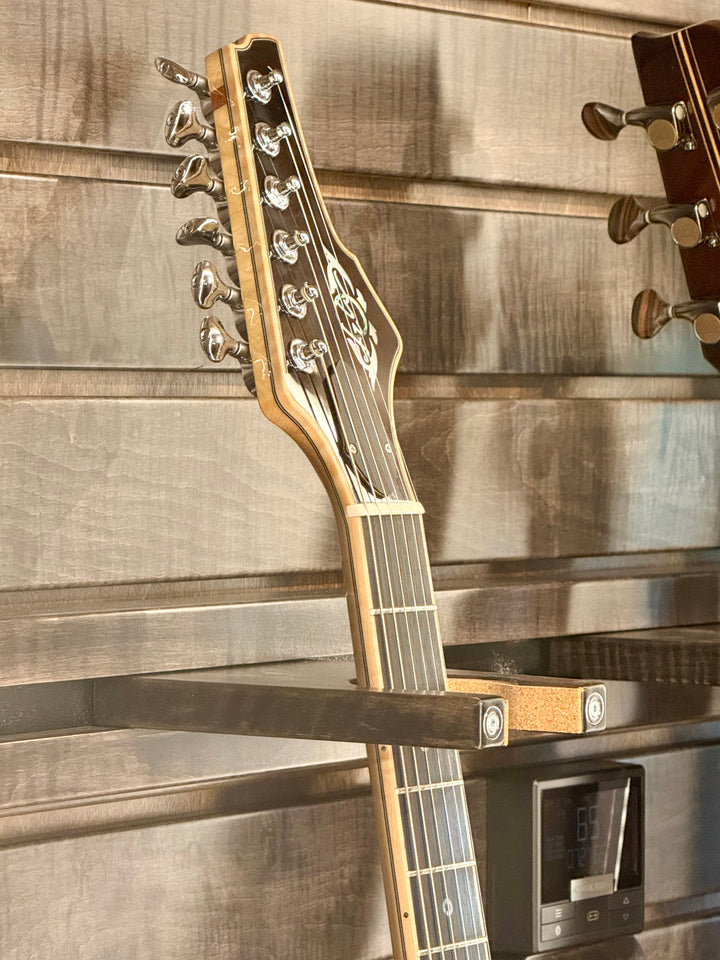 Custom ClimaCab Petite+ | Flame Maple with Medium Stain and Slat Wall with Charcoal Stain