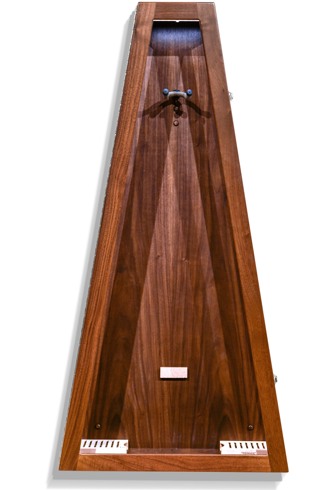 ClimaCase Glass Sided Triangle Humidor in Walnut
