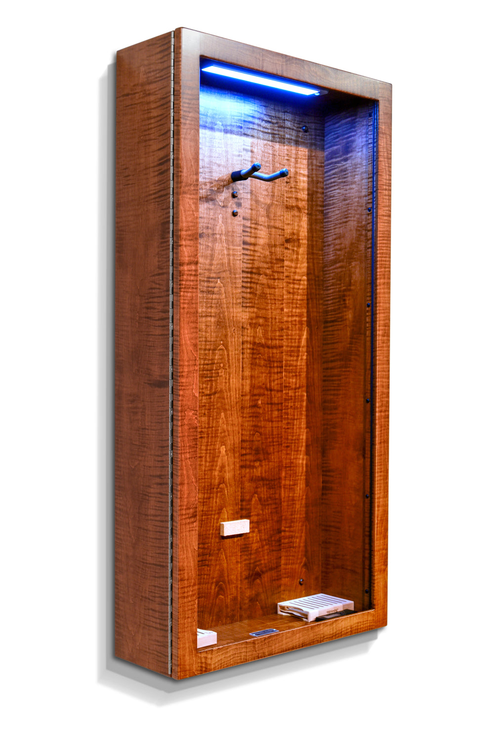 ClimaCase Rectangle Humidor in Flamed Maple with Asbury Stain