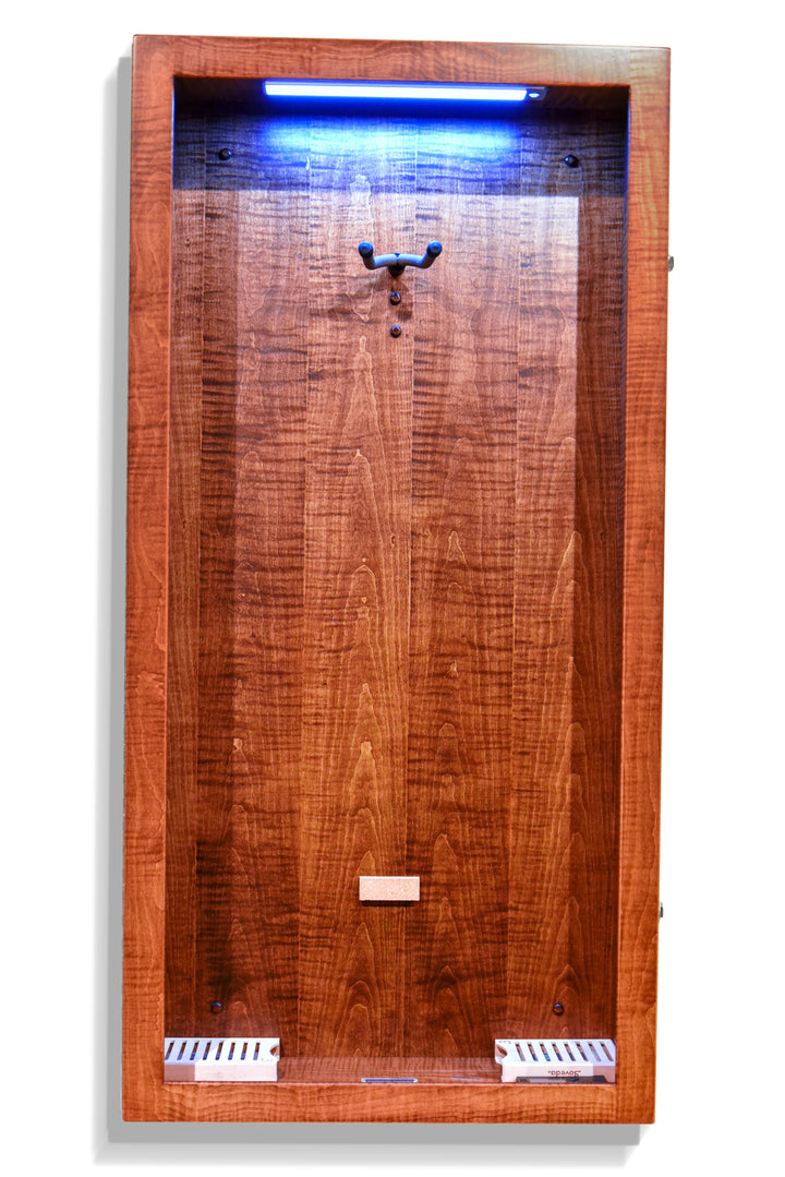 ClimaCase Rectangle Humidor in Flamed Maple with Asbury Stain