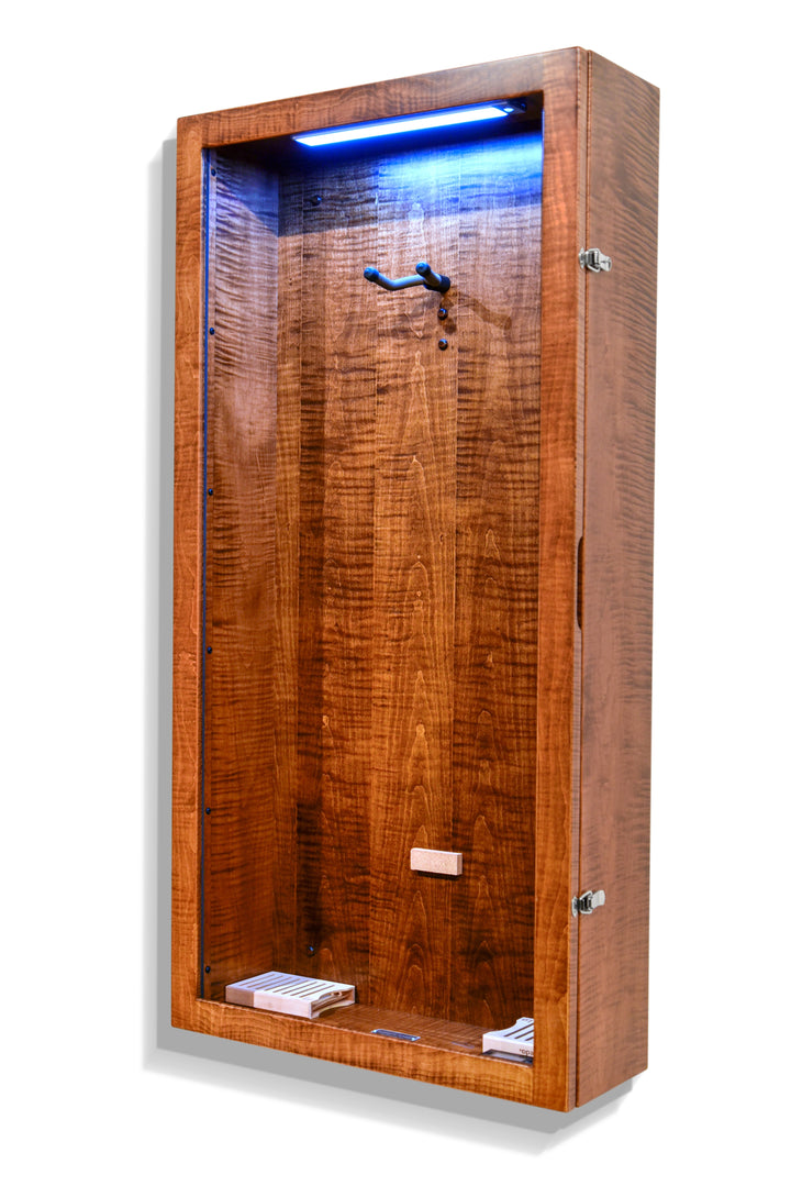 ClimaCase Rectangle Humidor in Flamed Maple with Asbury Stain