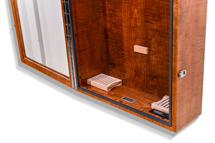ClimaCase Rectangle Humidor in Flamed Maple with Asbury Stain