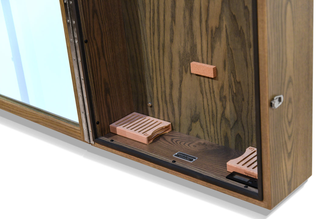 ClimaCase Rectangle Humidor in Northern White Ash with Antique Slate Stain, Super Jumbo
