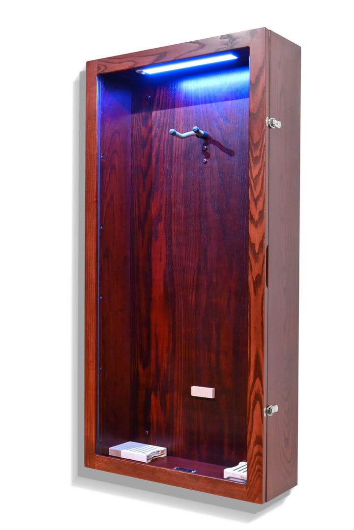 ClimaCase Rectangle Humidor in Northern White Ash with Bing Cherry Stain