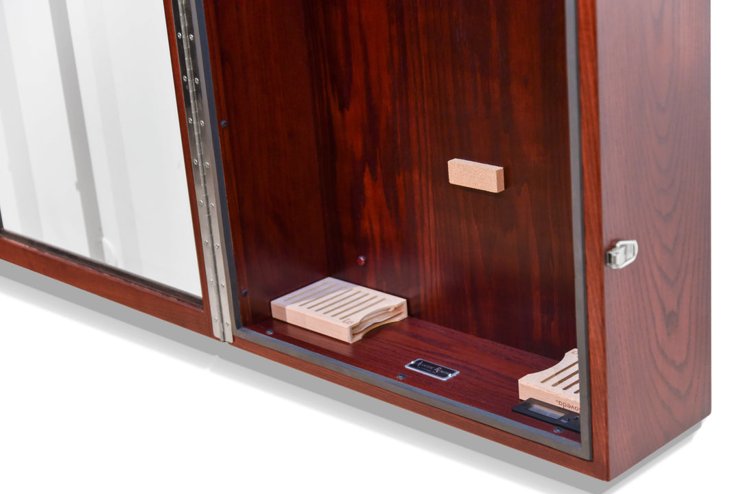 ClimaCase Rectangle Humidor in Northern White Ash with Bing Cherry Stain