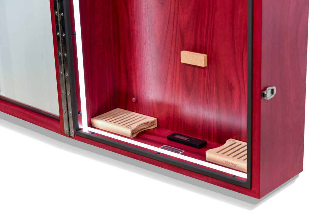ClimaCase Rectangle Humidor in Purpleheart