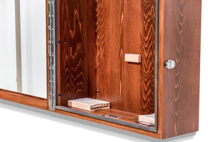 ClimaCase Rectangle Humidor in White Cedar with Boston Stain