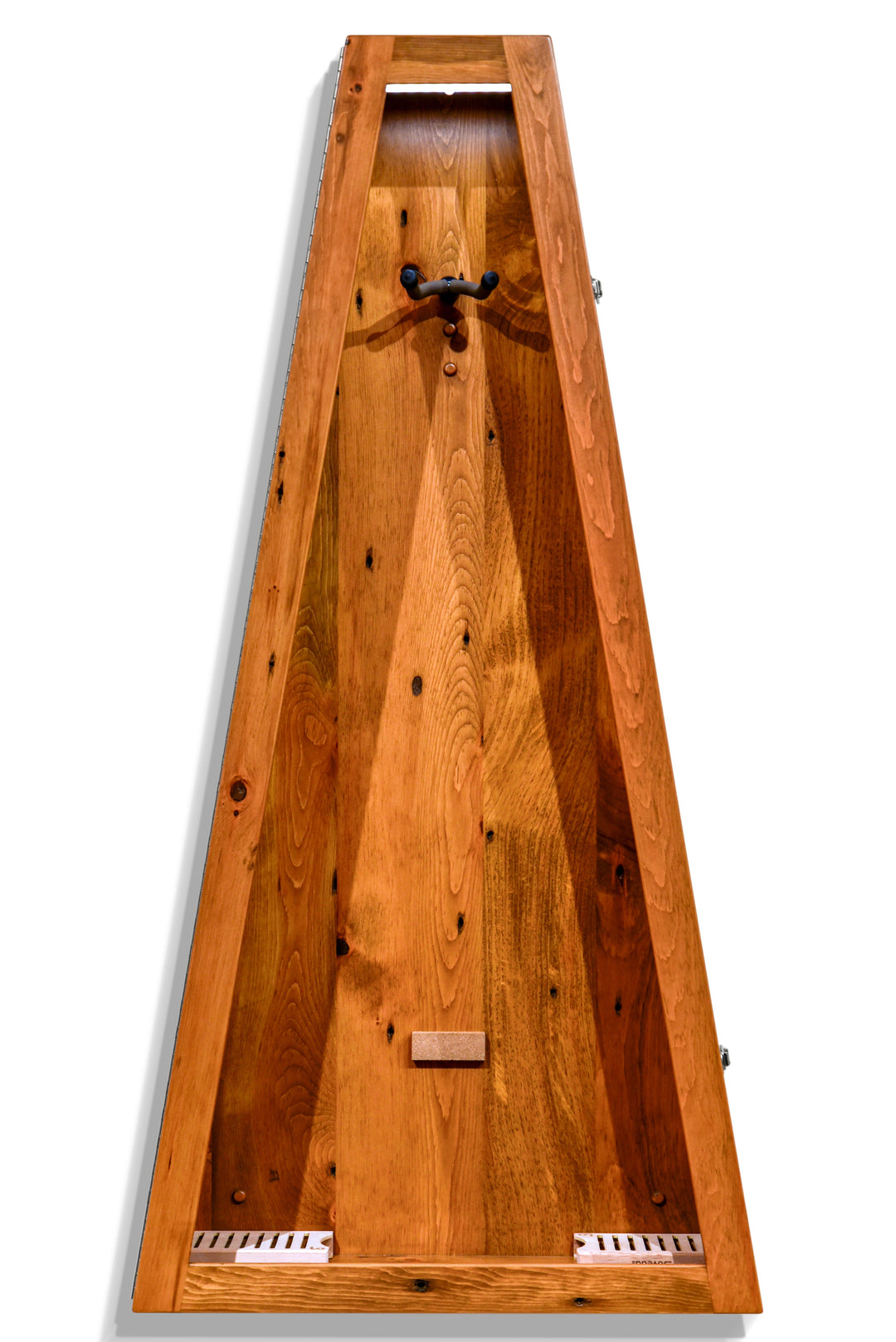 ClimaCase Triangle Humidor in 300 Year Old Reclaimed Wood with Seely Stain