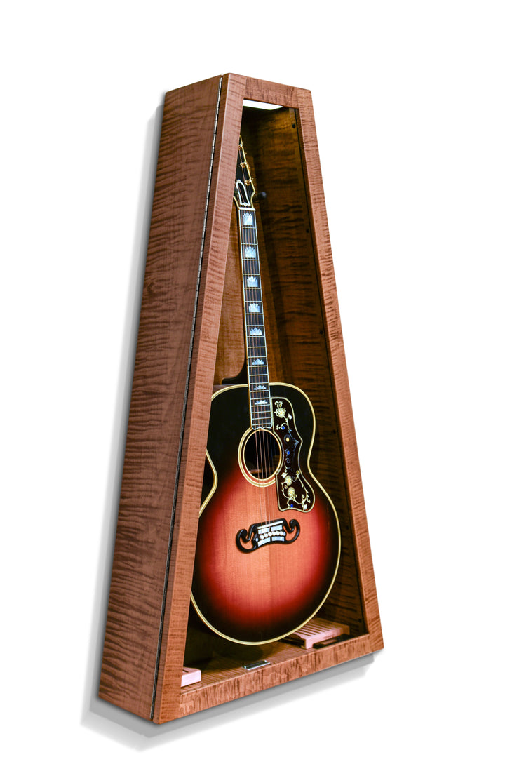 ClimaCase Triangle Humidor in Flamed Maple with Provincial Stain, Jumbo