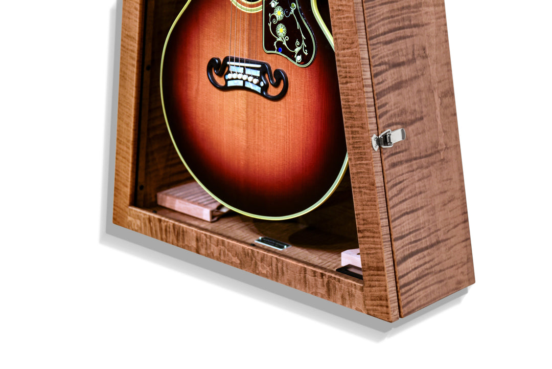 ClimaCase Triangle Humidor in Flamed Maple with Provincial Stain, Jumbo