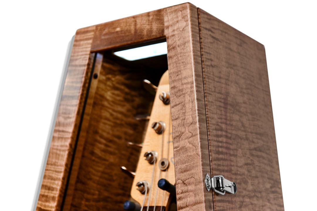 ClimaCase Triangle Humidor in Flamed Maple with Provincial Stain, Super Jumbo