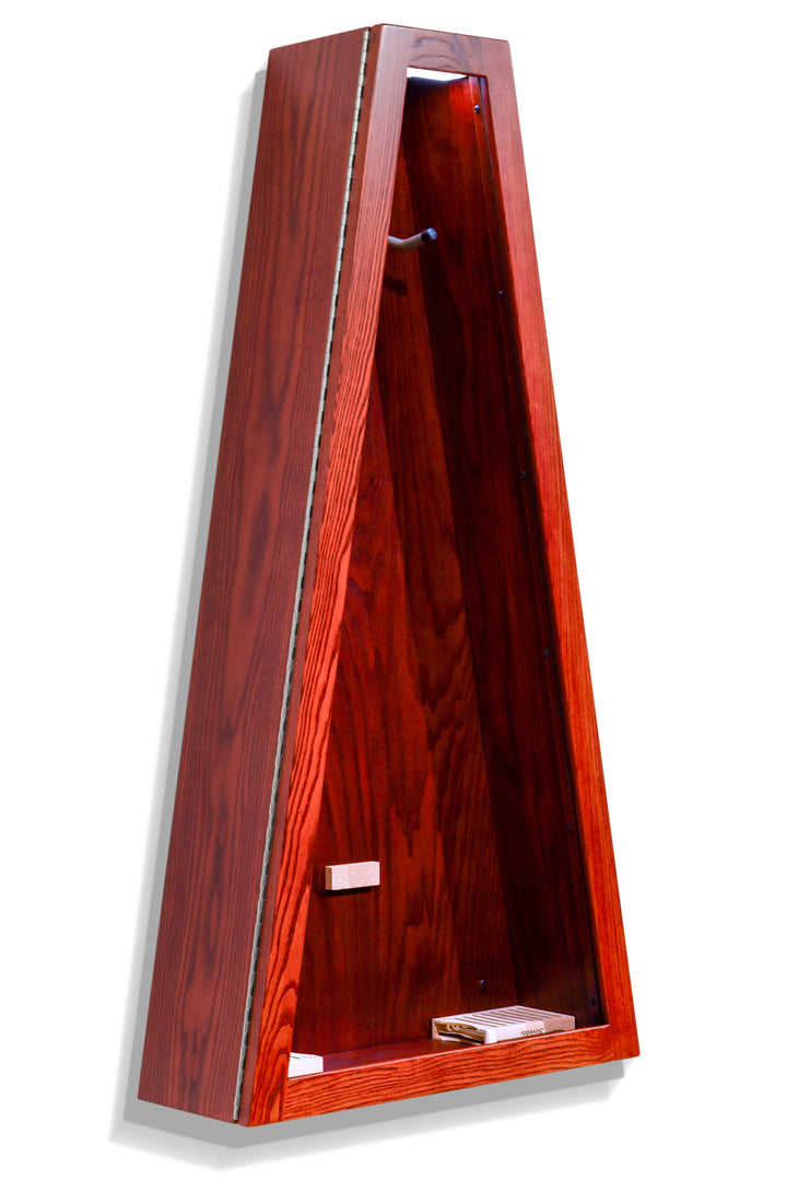 ClimaCase Triangle Humidor in Northern White Ash with Bing Cherry Stain