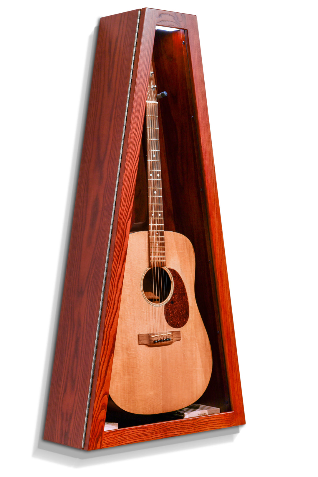ClimaCase Triangle Humidor in Northern White Ash with Bing Cherry Stain