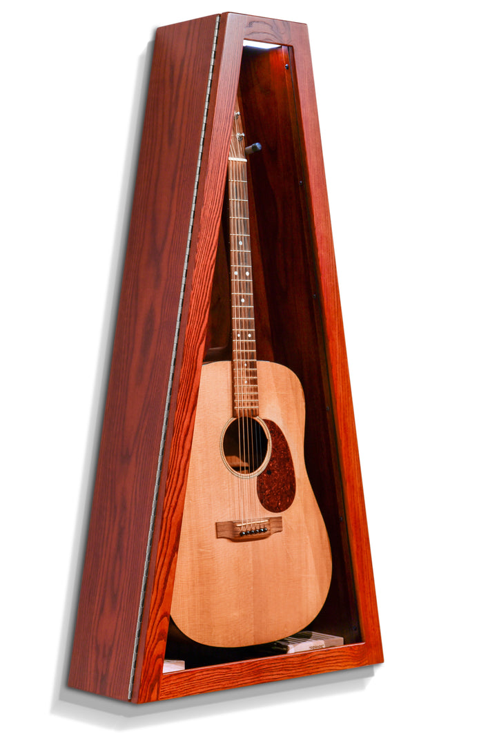 ClimaCase Triangle Humidor in Northern White Ash with Bing Cherry Stain