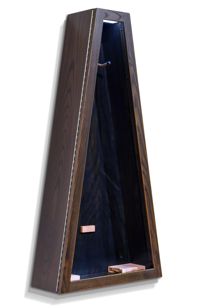 ClimaCase Triangle Humidor in Northern White Ash with Ebony Stain