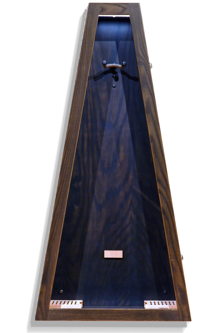 ClimaCase Triangle Humidor in Northern White Ash with Ebony Stain