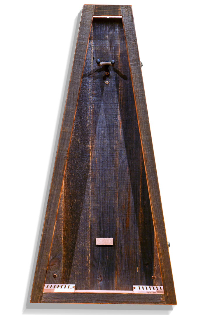 ClimaCase Triangle Humidor in Reclaimed Barnwood (Grey)