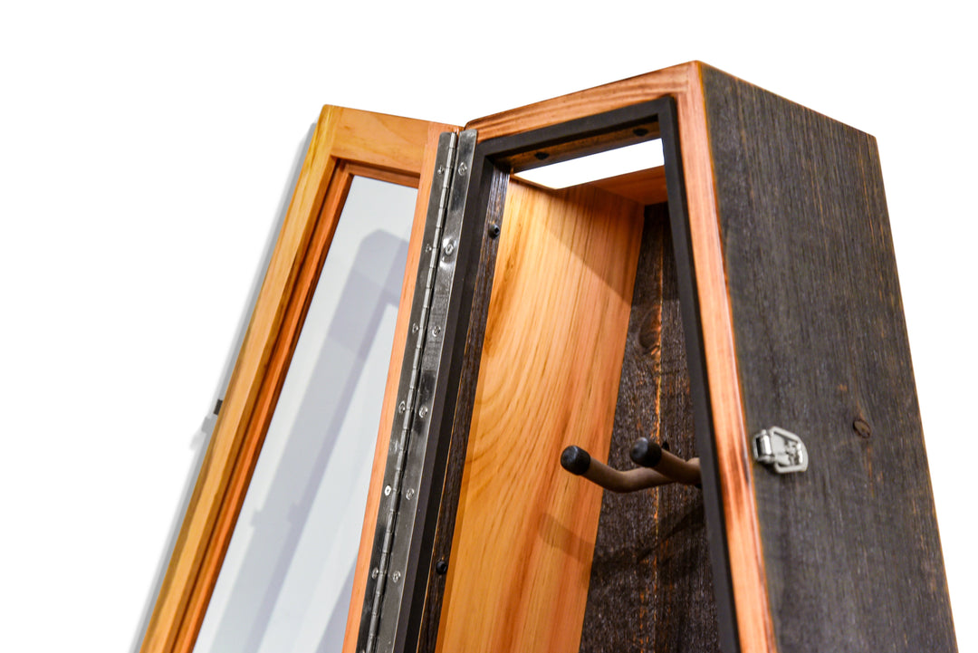 ClimaCase Triangle Humidor in Reclaimed Barnwood (Grey)