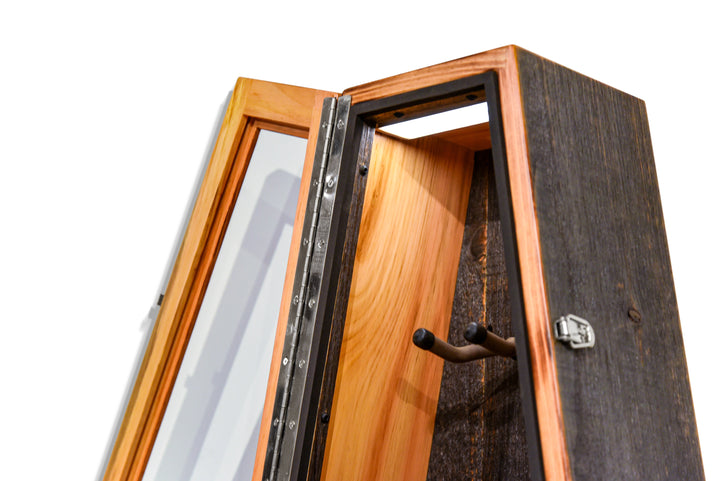 ClimaCase Triangle Humidor in Reclaimed Barnwood (Grey)