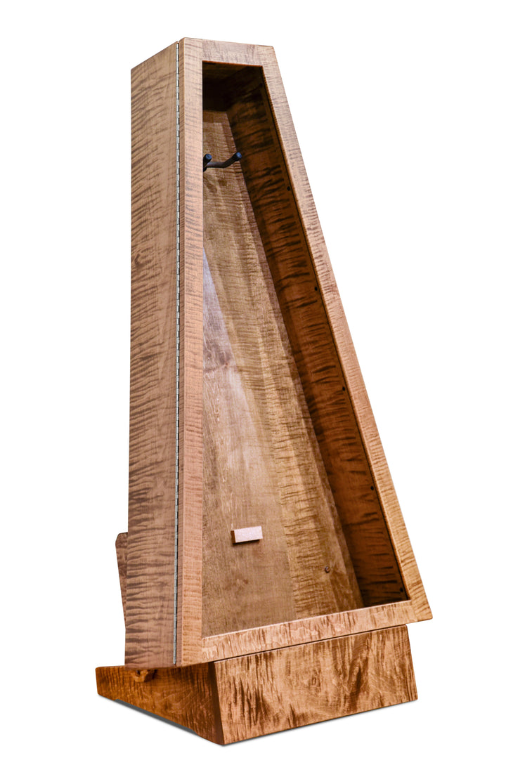 ClimaStand Triangle Humidor with Base in Flamed Maple with Provincial Stain, Jumbo