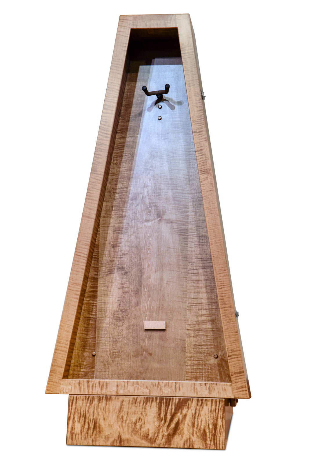 ClimaStand Triangle Humidor with Base in Flamed Maple with Provincial Stain, Jumbo