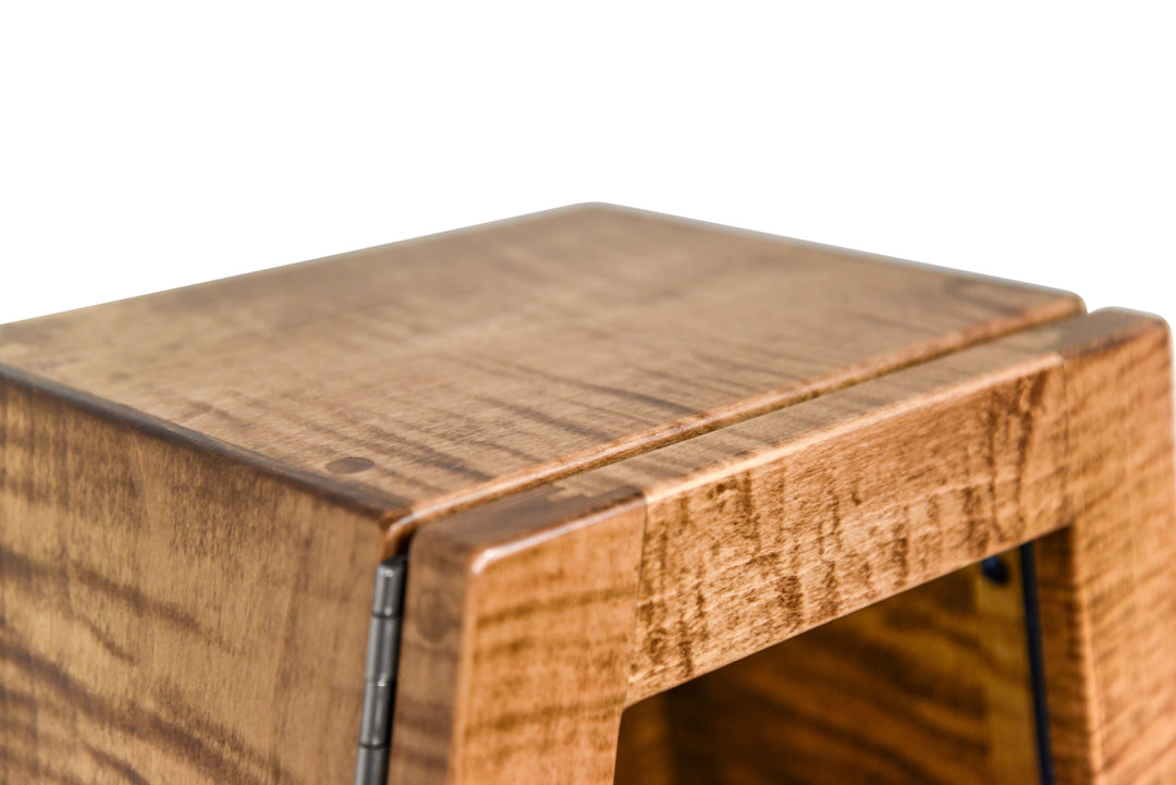 ClimaStand Triangle Humidor with Base in Flamed Maple with Provincial Stain, Jumbo