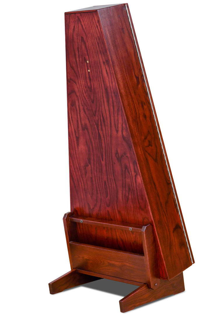 ClimaStand Triangle Humidor with Base in Northern White Ash with Bing Cherry Stain
