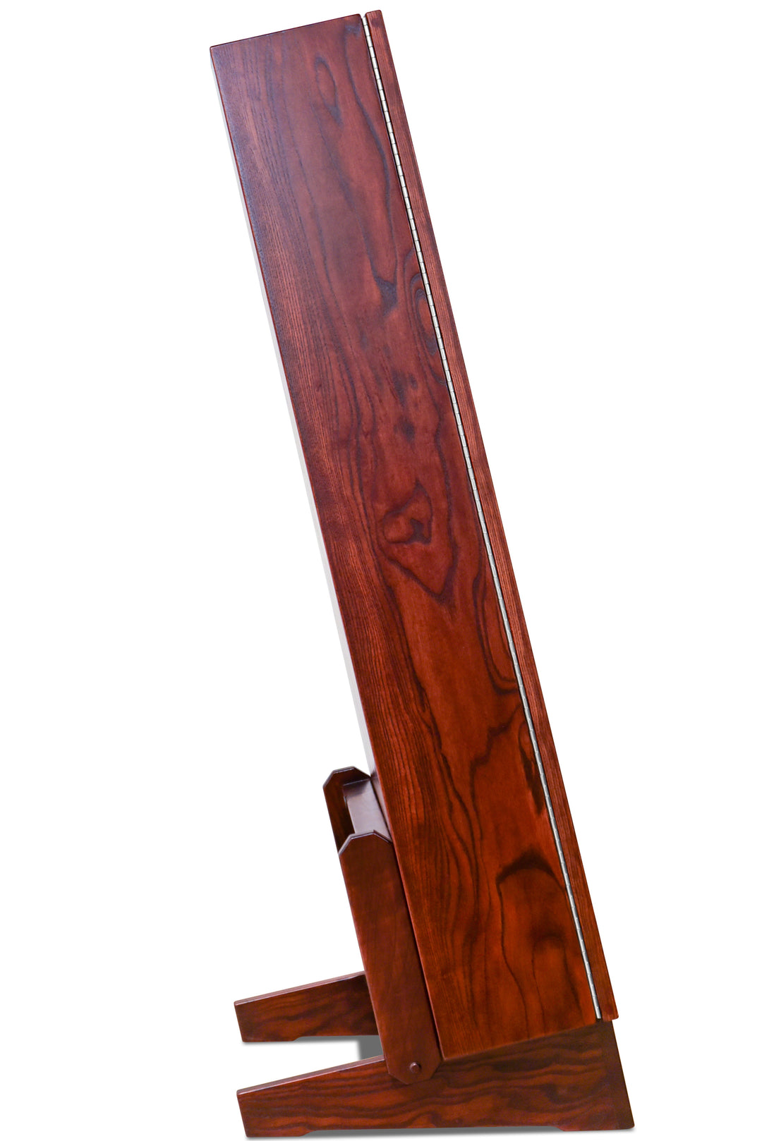 ClimaStand Triangle Humidor with Base in Northern White Ash with Bing Cherry Stain