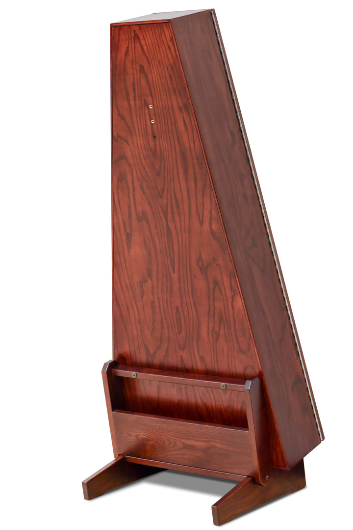 ClimaStand Triangle Humidor with Base in Northern White Ash with Bing Cherry Stain