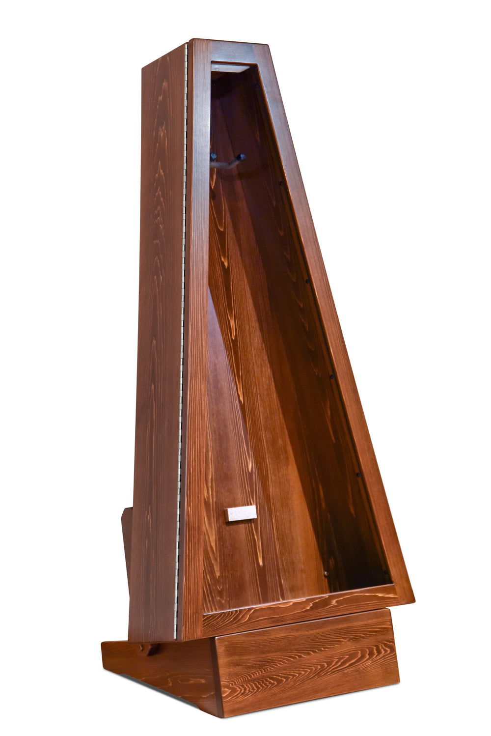 ClimaStand Triangle Humidor with Base in White Cedar with Boston Stain