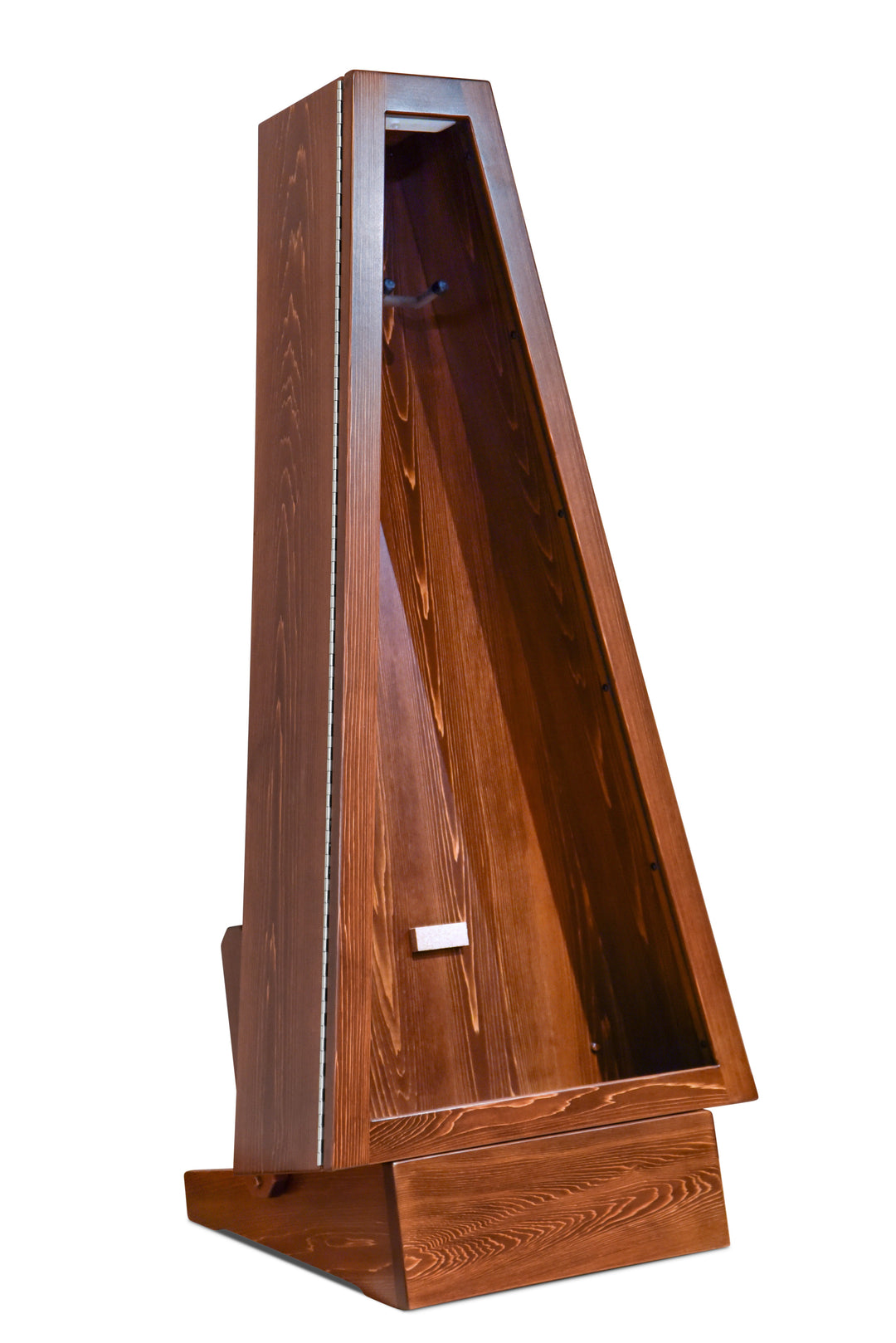 ClimaStand Triangle Humidor with Base in White Cedar with Boston Stain