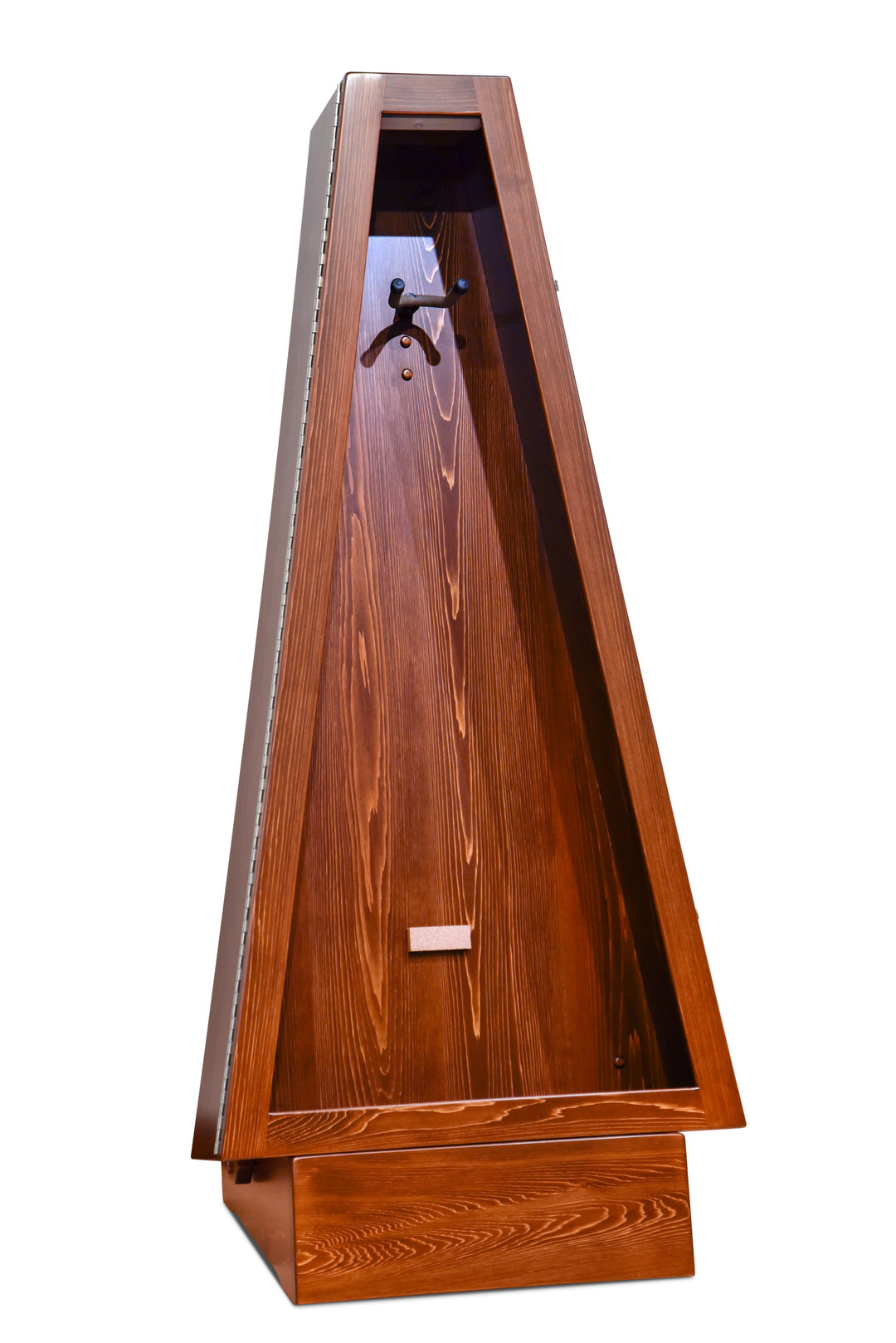 ClimaStand Triangle Humidor with Base in White Cedar with Boston Stain