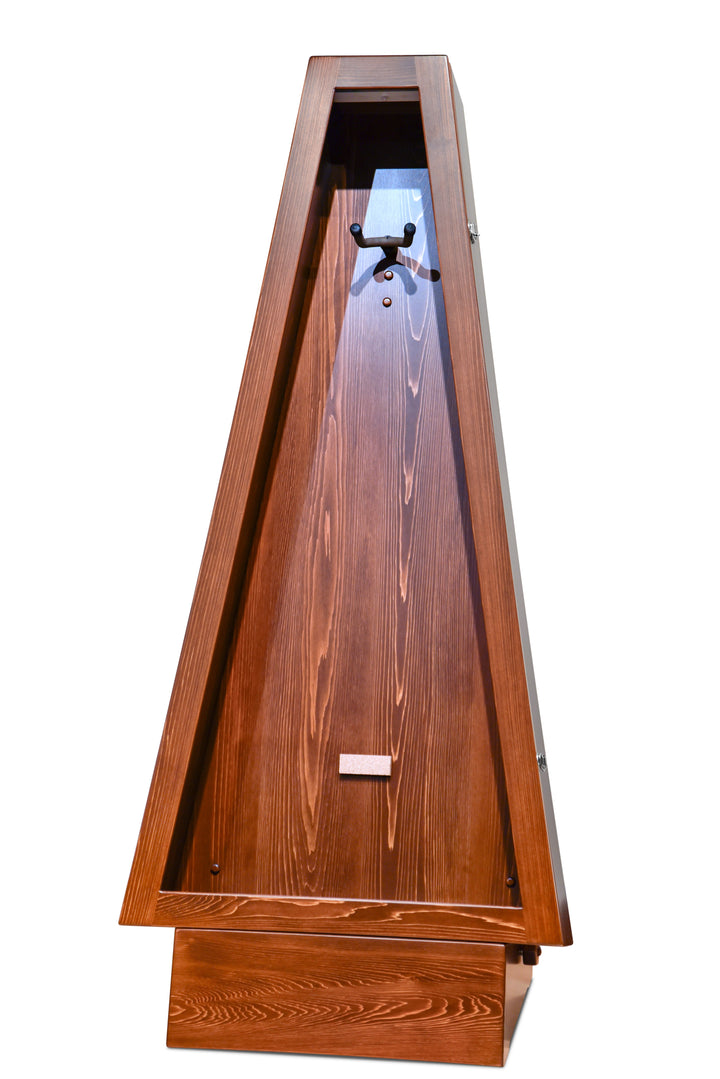 ClimaStand Triangle Humidor with Base in White Cedar with Boston Stain