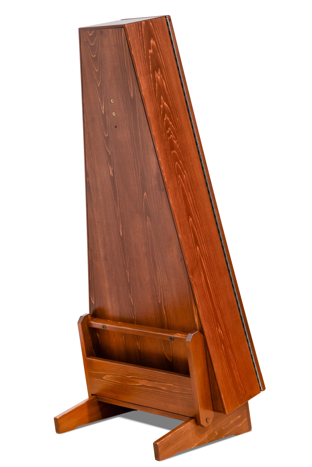 ClimaStand Triangle Humidor with Base in White Cedar with Boston Stain
