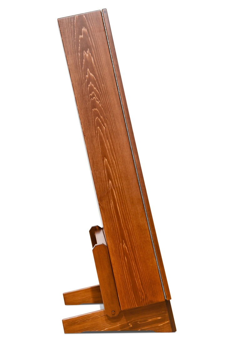 ClimaStand Triangle Humidor with Base in White Cedar with Boston Stain