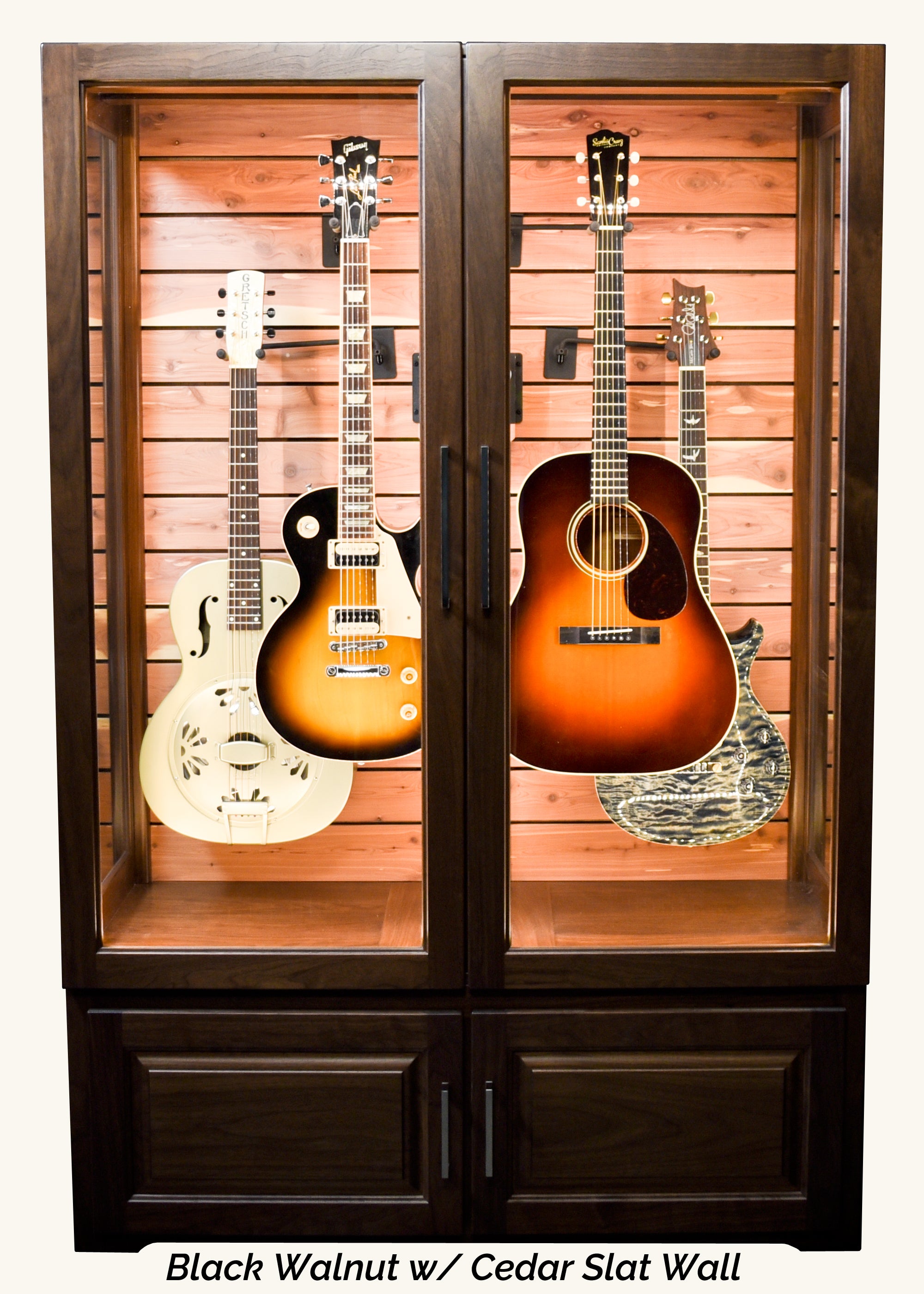 3 Pack Guitar Wall Mount Hanger Wooden Guitar Holder Stand Display